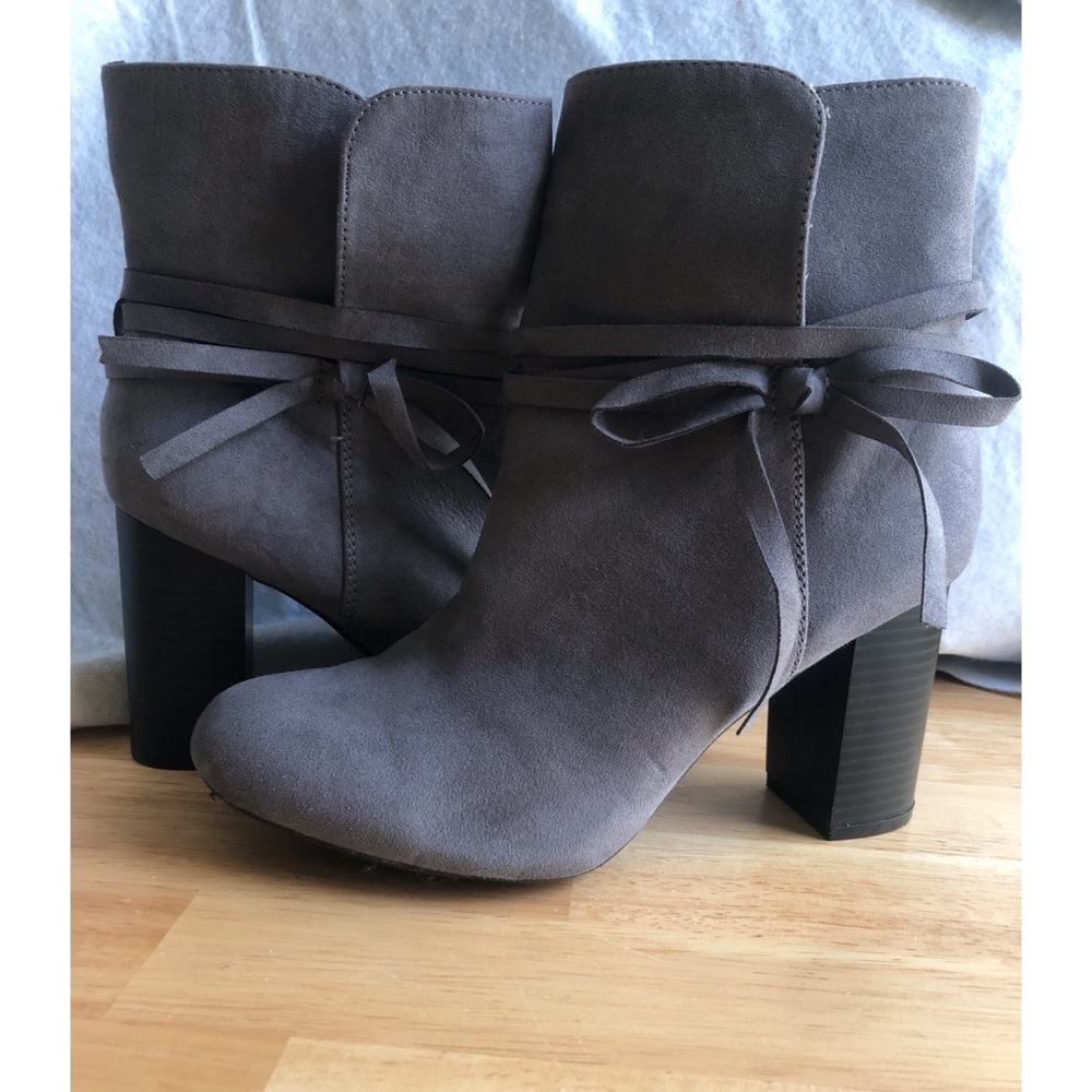 Deep Grey Above The Ankle Boots (Booties) Size: 8